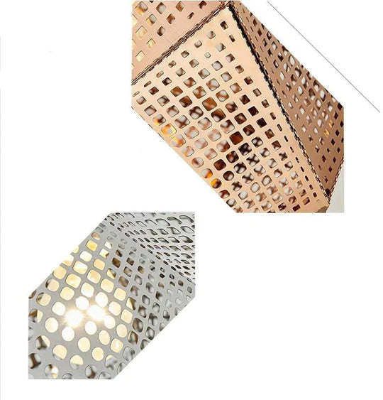 Simple Light And Shadow Faceted Ball Chandelier Creative Metal Restaurant Coffee Shop Bar Club