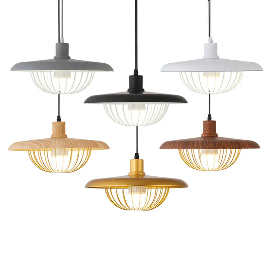 Creative Wood - Colored Flying Saucer Chandeliers Pendant