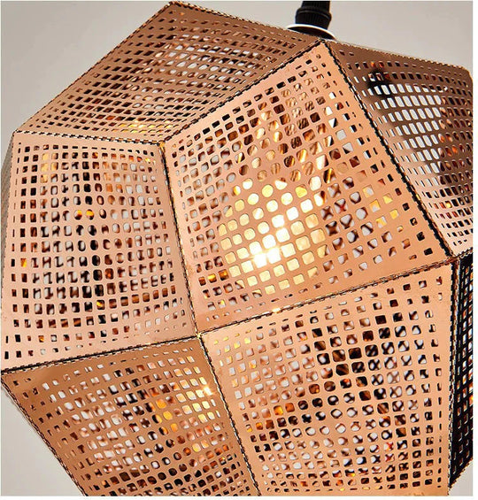 Simple Light And Shadow Faceted Ball Chandelier Creative Metal Restaurant Coffee Shop Bar Club