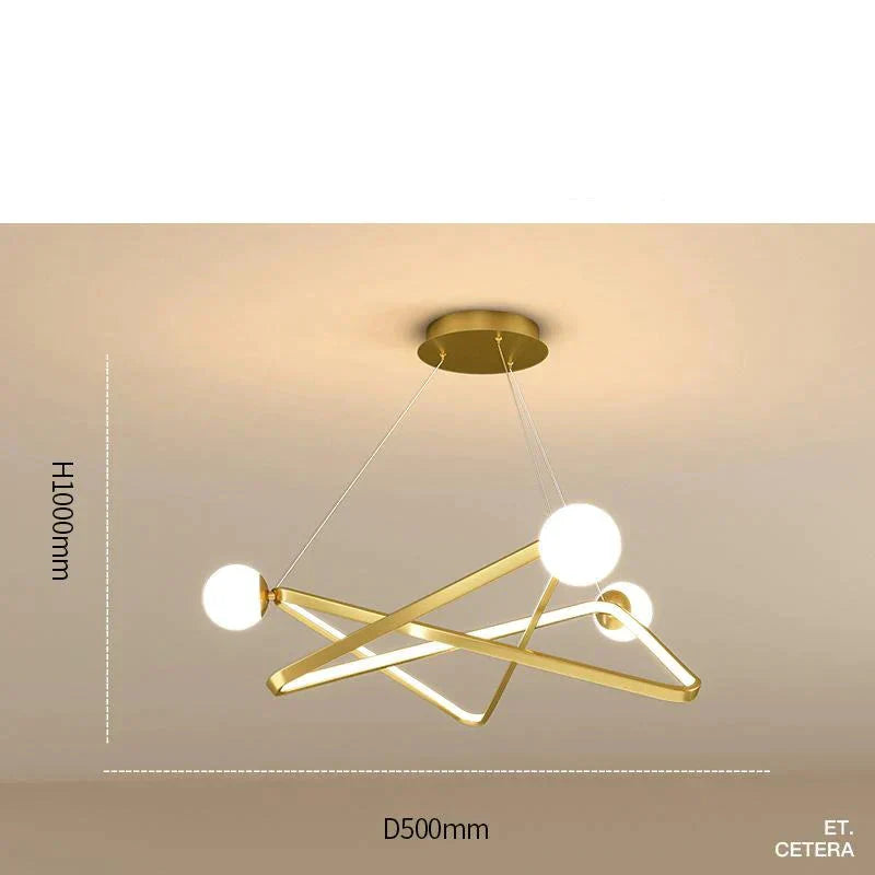 Dining Room Chandelier Creative Personality Art Nordic Led Living Lighting Post - Modern Designer