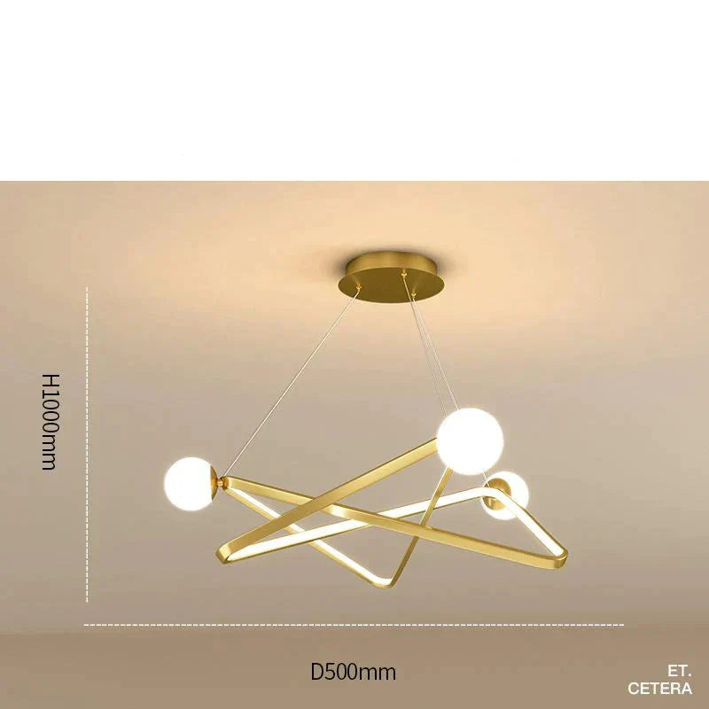 Dining Room Chandelier Creative Personality Art Nordic Led Living Lighting Post - Modern Designer