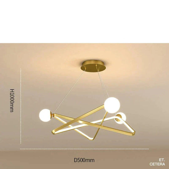 Dining Room Chandelier Creative Personality Art Nordic Led Living Lighting Post - Modern Designer