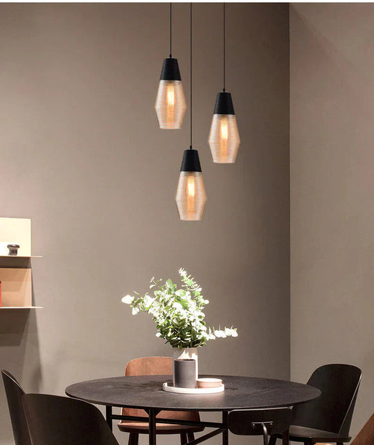 Nordic Restaurant Chandelier Creative Art Personality Modern Minimalist Coffee Shop Glass Pendant
