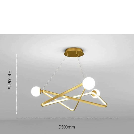 Dining Room Chandelier Creative Personality Art Nordic Led Living Lighting Post - Modern Designer