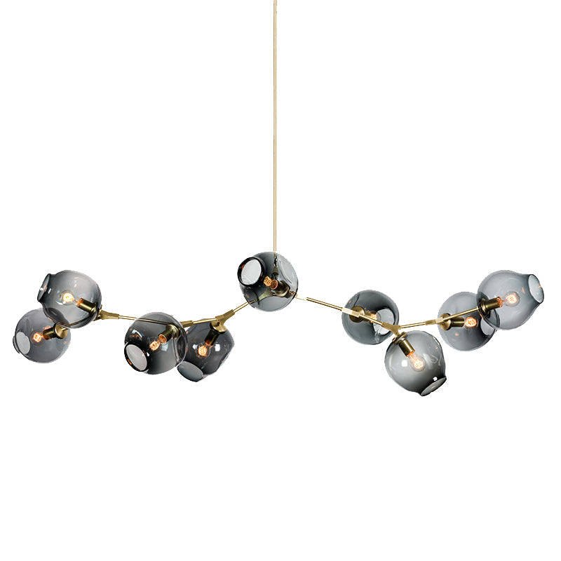 Elegant Glass Molecular Pendant Chandelier For Living Room Decor Lighting