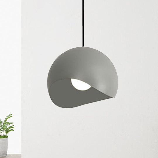 Caterina - Nordic Style Waveforms Dome Pendant Lamp 8/12 W 1 Head For Living