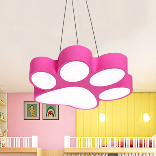 Chara - Doggie Doggy Paw Bathroom Pendant Lamp Acrylic Cartoon Led Hanging Light
