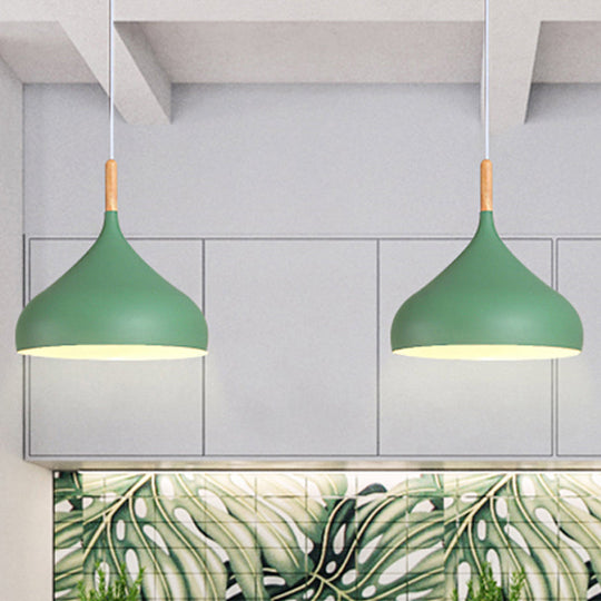 Scarlett - Nordic 9.5/12.5/14W Teardrop Pendant Lighting In Style Metal 1 Light Black/White/Gold