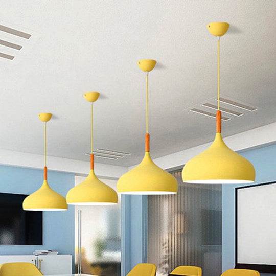 Scarlett - Nordic 9.5/12.5/14W Teardrop Pendant Lighting In Style Metal 1 Light Black/White/Gold