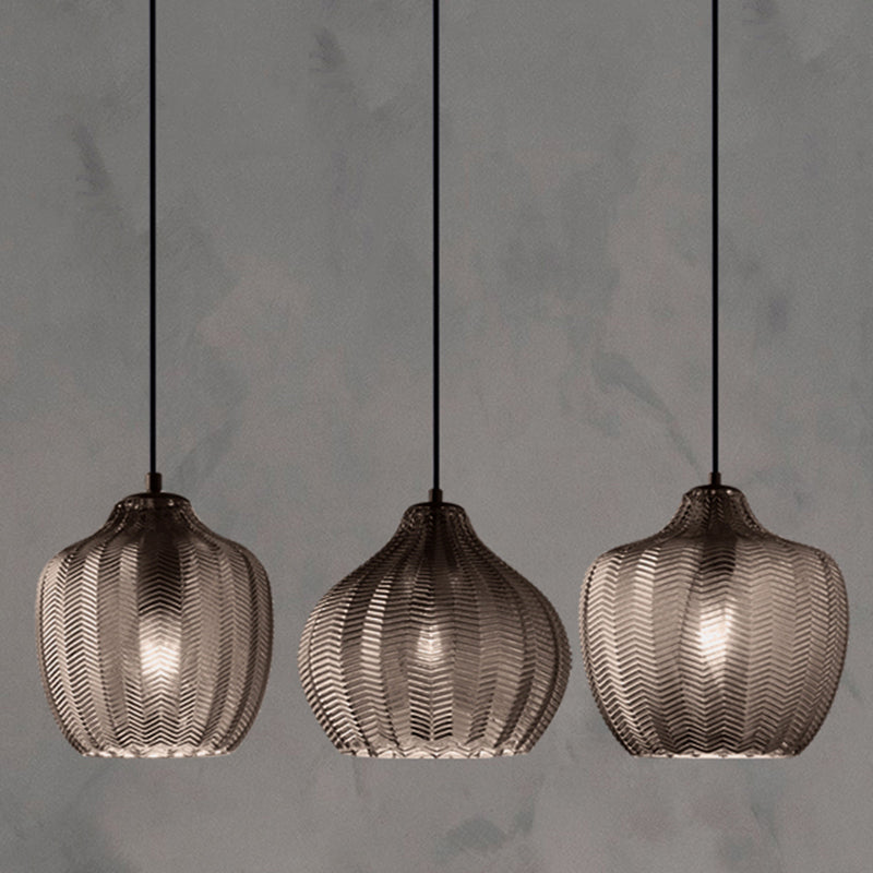 Grumium - Nordic Style Wavy Glass Pendant Ceiling Light Dining Room Dã©Cor