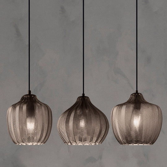 Grumium - Nordic Style Wavy Glass Pendant Ceiling Light Dining Room Dã©Cor