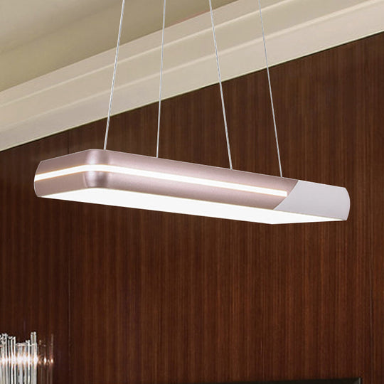 Delilah - Rose Gold Ring Suspension Light Modern Led Metal Hanging Fixture For Dining Room