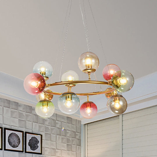 Sparkling Symphony: Multi - Colored Chandelier Illuminates Your Child’s Dreams Pendant Lighting