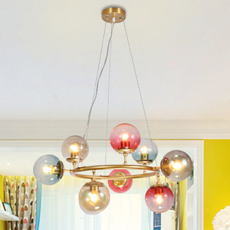 Sparkling Symphony: Multi - Colored Chandelier Illuminates Your Child’s Dreams Pendant Lighting