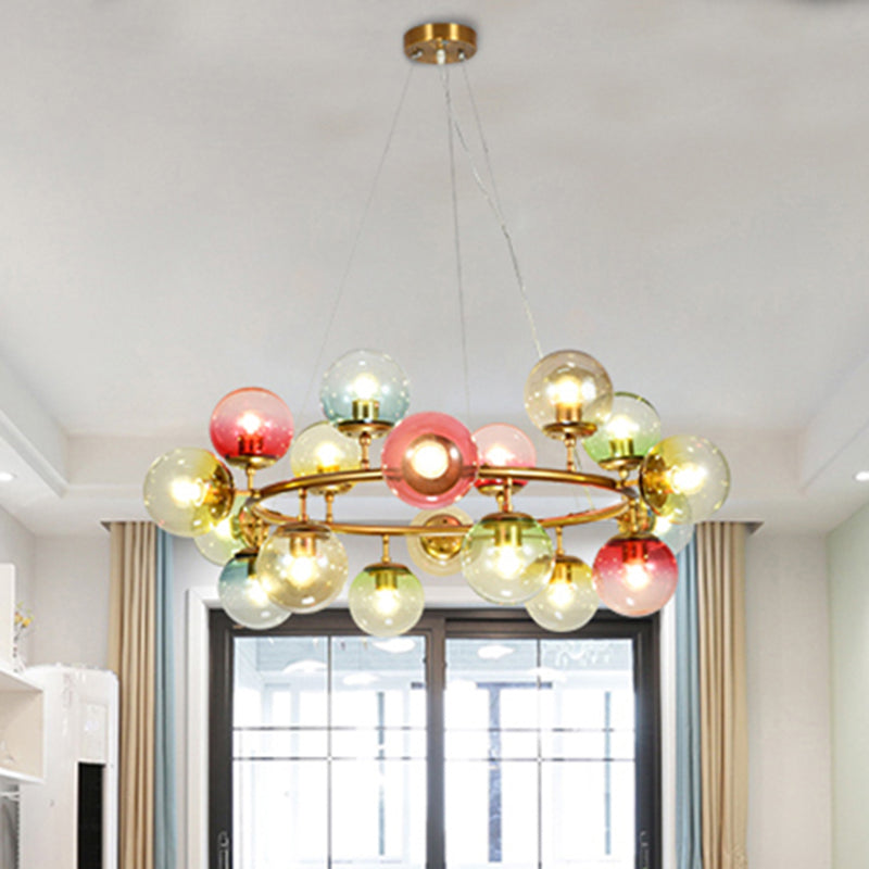 Sparkling Symphony: Multi - Colored Chandelier Illuminates Your Child’s Dreams Pendant Lighting