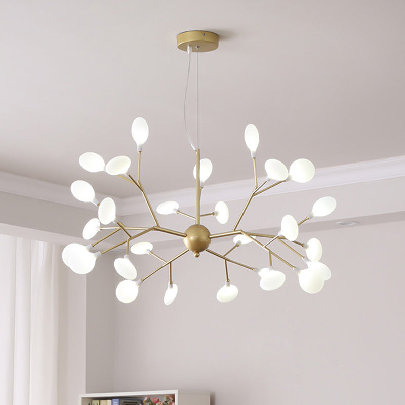 Ocã©Ane - Firefly Chandelier Pendant Light Modern Style Acrylic Living Room Led Hanging In Gold 36 /