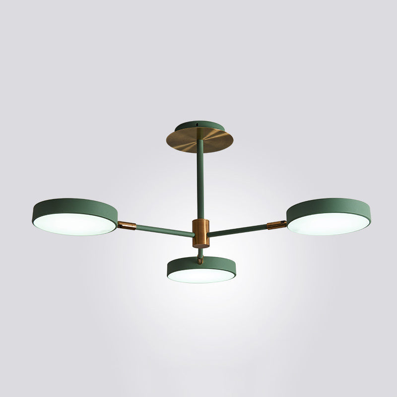 Carlotta - Round Ceiling Chandelier Ultra - Contemporary Metal Hanging Lights For Living Room 3 /