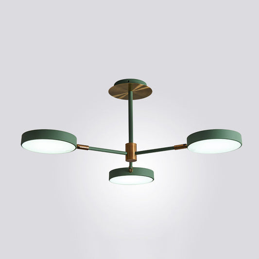 Carlotta - Round Ceiling Chandelier Ultra - Contemporary Metal Hanging Lights For Living Room 3 /