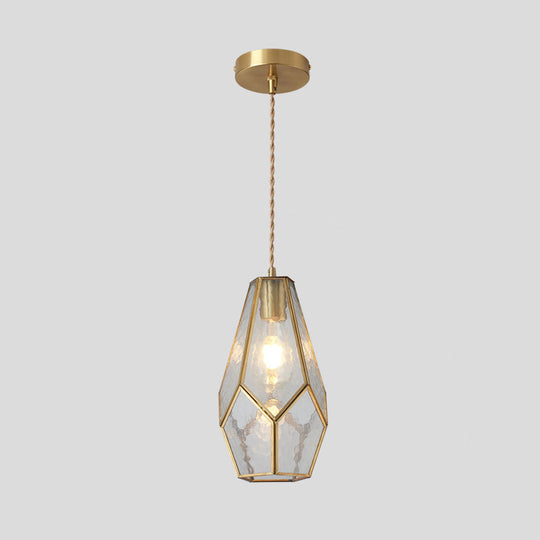 Corinne - Tiffany Suspended Lighting Fixture Style Shaded Glass Hanging Pendant With Brass Canopy
