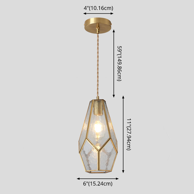 Corinne - Tiffany Suspended Lighting Fixture Style Shaded Glass Hanging Pendant With Brass Canopy