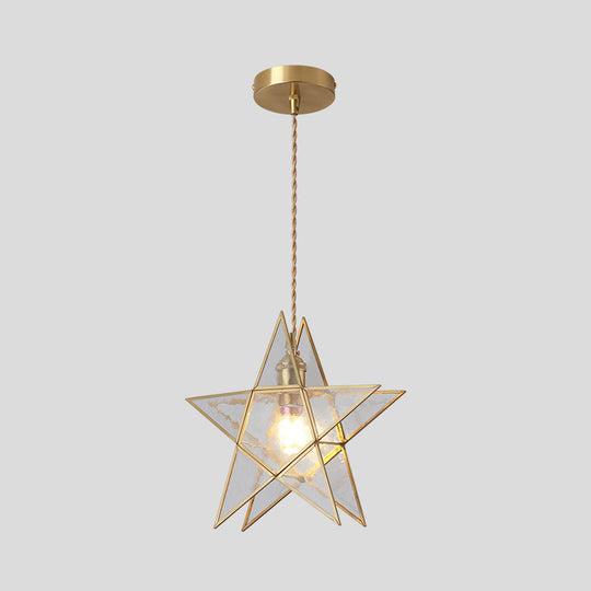 Corinne - Tiffany Suspended Lighting Fixture Style Shaded Glass Hanging Pendant With Brass Canopy