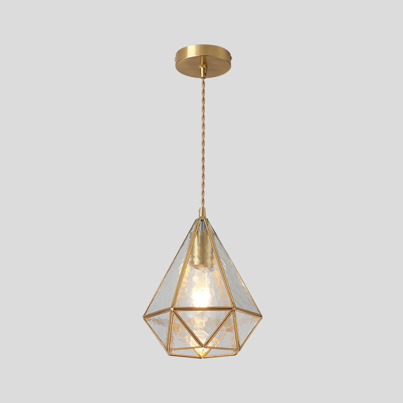 Corinne - Tiffany Suspended Lighting Fixture Style Shaded Glass Hanging Pendant With Brass Canopy
