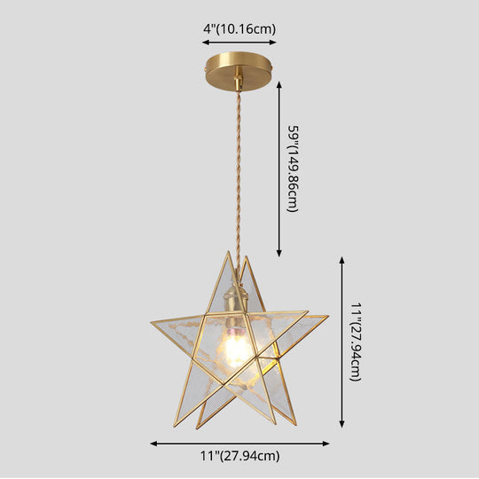 Corinne - Tiffany Suspended Lighting Fixture Style Shaded Glass Hanging Pendant With Brass Canopy