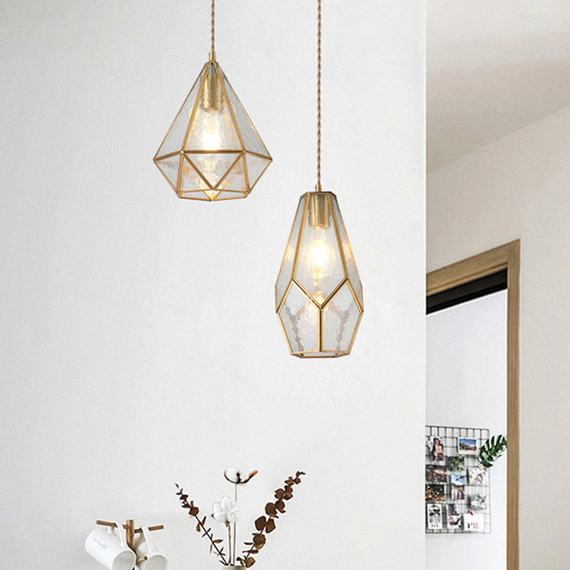 Corinne - Tiffany Suspended Lighting Fixture Style Shaded Glass Hanging Pendant With Brass Canopy