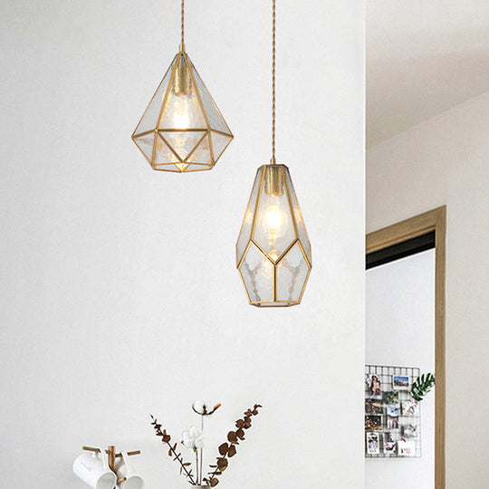 Corinne - Tiffany Suspended Lighting Fixture Style Shaded Glass Hanging Pendant With Brass Canopy