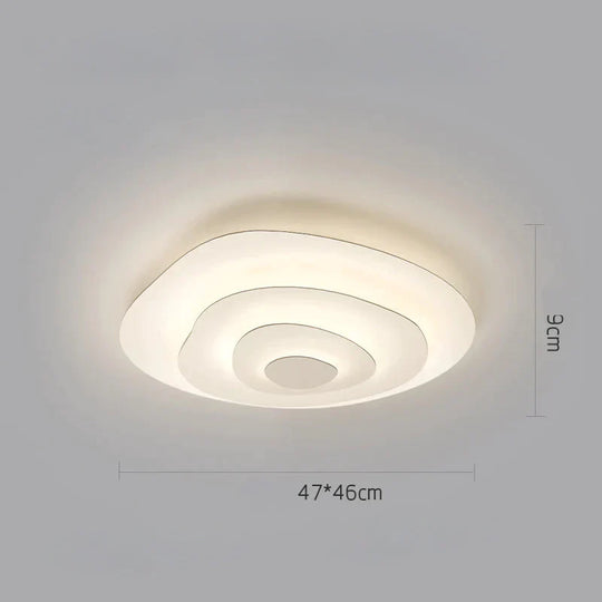 Nordic Living Room Lamp Modern Simple Design Sense Creative Geometry Master Bedroom Ripple Ceiling