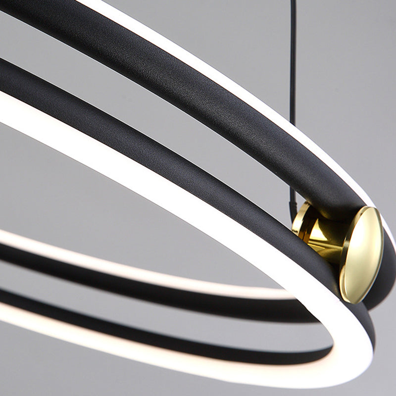 Patricia - Modern Multi Tiered Black Pendant Lamp