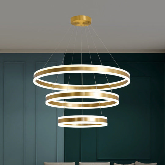 Rastaban - Ring - Shaped Led Chandelier: Modern Simplicity Design