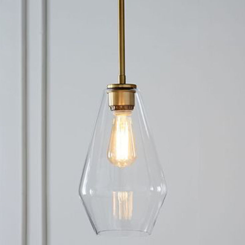 Cup - Shape Minimalist Pendant Lighting Fixture With Glass Shade