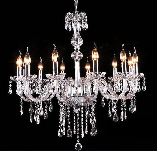 Bedroom Living Room Lamp Hotel European - Style Crystal Restaurant Chandelier Creative Lamps 24