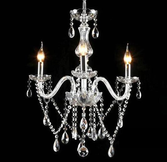 Bedroom Living Room Lamp Hotel European - Style Crystal Restaurant Chandelier Creative Lamps Pendant