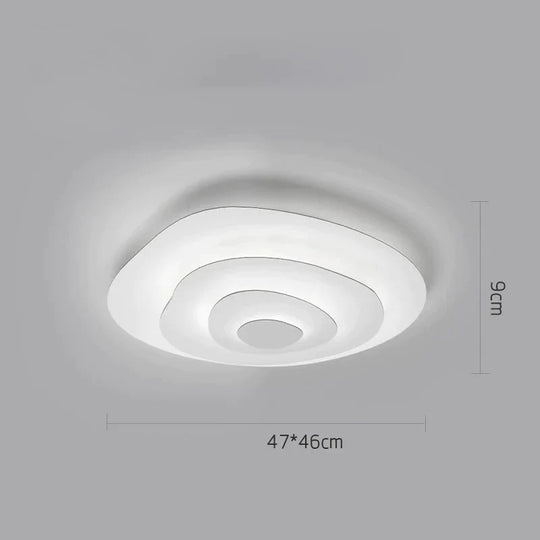 Nordic Living Room Lamp Modern Simple Design Sense Creative Geometry Master Bedroom Ripple Ceiling