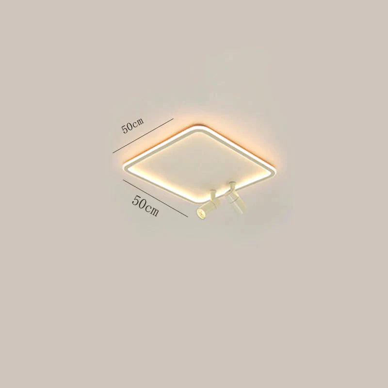 Simple Living Room Lamp Led Ceiling Modern Nordic Square Dining Main Light In The Bedroom White /