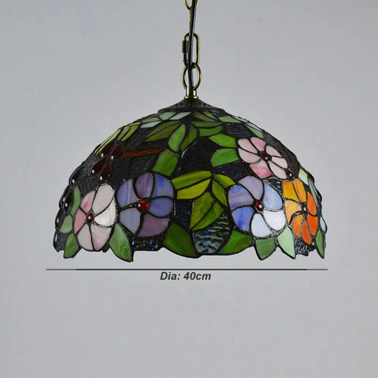 European Creative New 16 Inch Grape Led Glass Chandelier Pendant