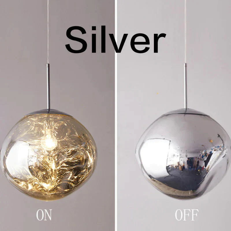 Nordic Led Glass Chandelier Lava Ball Pendant Lamps Hanging Bedroom Kitchen Modern Personality
