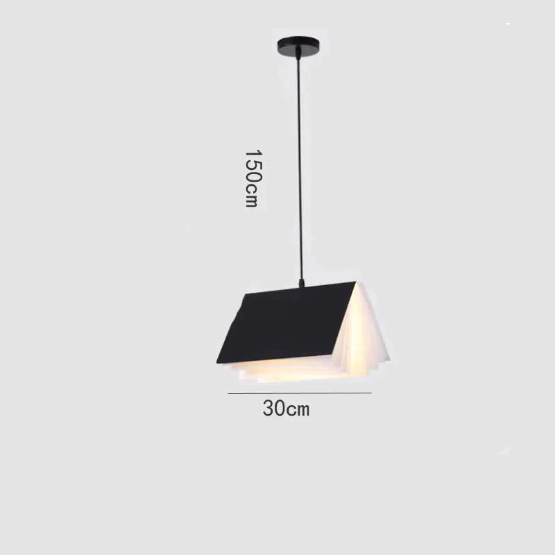 Macaroon Creative Personality Art Study Restaurant Chandelier Book Bookstore Library Bar Lamp Black