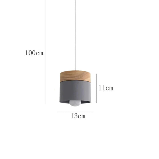 Simple Dining Room Living Chandelier Tea Shop Table Lamp Bedroom Macaroon Creative Gray / 1 Head