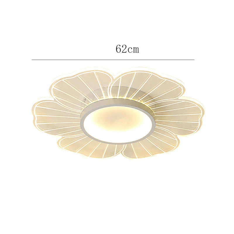 Simple Modern Led Creative Personality Flower Ceiling Lamp Acrylic Bedroom Study Warm Lamps As Show