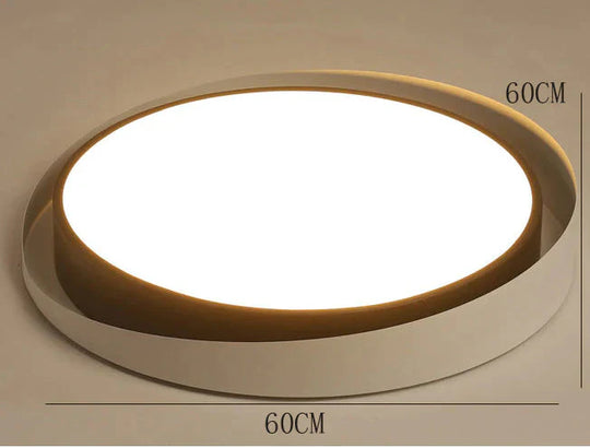 Simple Bedroom Balcony Ceiling Lamp New Fashion Versatile Home Lamps As Show / Dia60Cm White Light