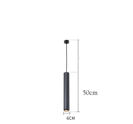 Spotlight Ed Adjustable Suspension Lamp Nordic Creative Chandelier Black / L 50Cm Tri - Color Light