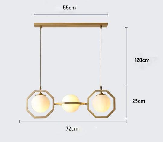 Nordic Copper Restaurant Cafe Hotel Chandelier / Without Light Source Pendant