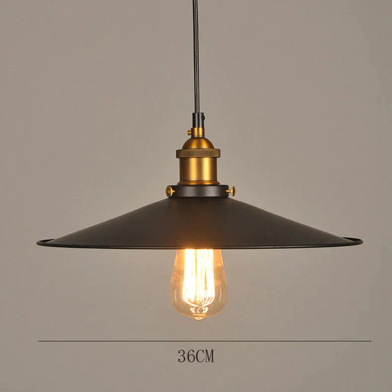 Northern European And American Style Rural Retro Industrial Bar Light Bulb Restaurant Small Black