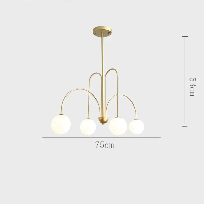 Chandelier Living Room Lamp Simple Modern Atmosphere Bedroom Light Luxury Style Restaurant Creative