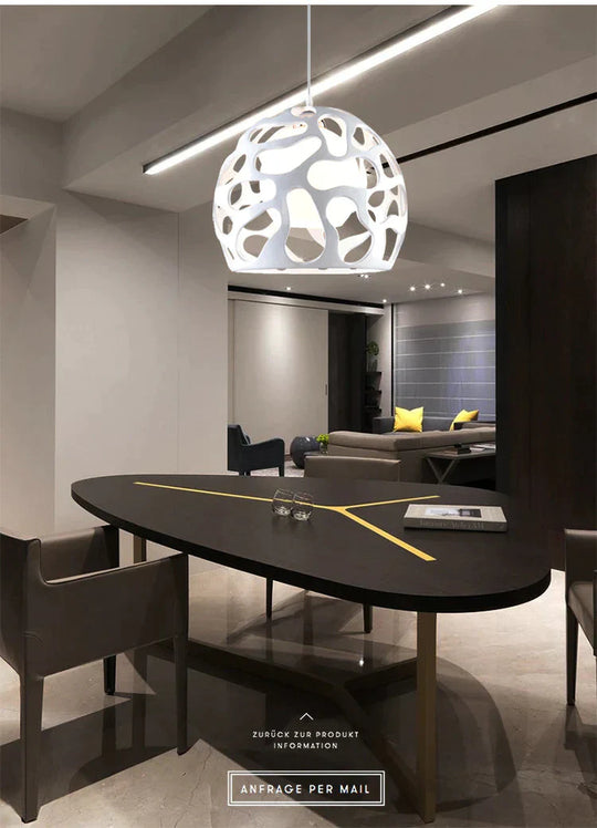 Creative Round Chandelier With Hollow Feet Pendant