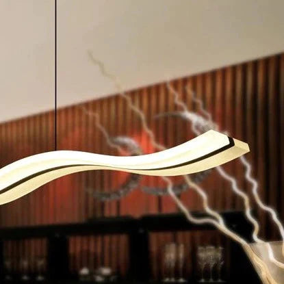 Creative Led Acrylic Restaurant Lamp Coffee Shop Chandelier Single Head / Warm Light 3000K Pendant