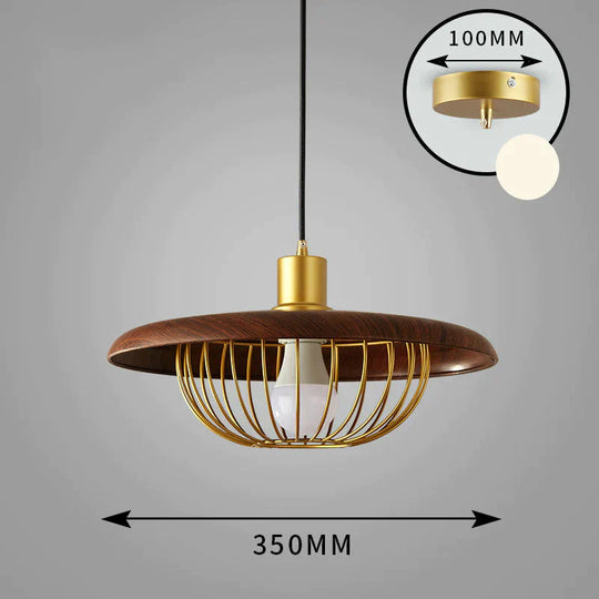 Simple Nordic Single Head Chandelier Personalized Bar Restaurant Bedroom Lamp Coffee Shop Hat